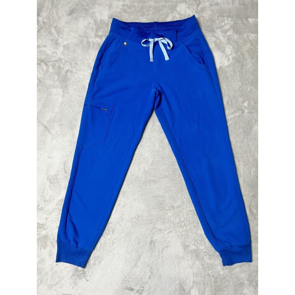 FIGS Technical Collection Zamora Blue Scrub Medical Joggers Size XS